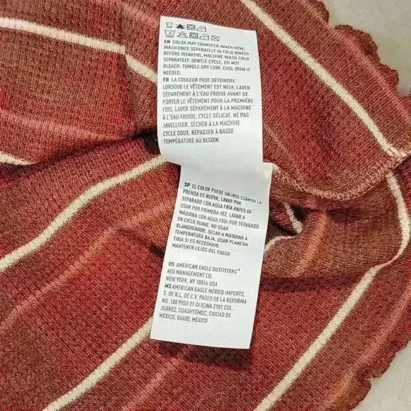 American Eagle Stripped Baby Tee - Picture 6 of 7